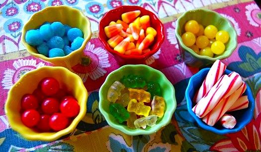 Take a cup of sugar candy.