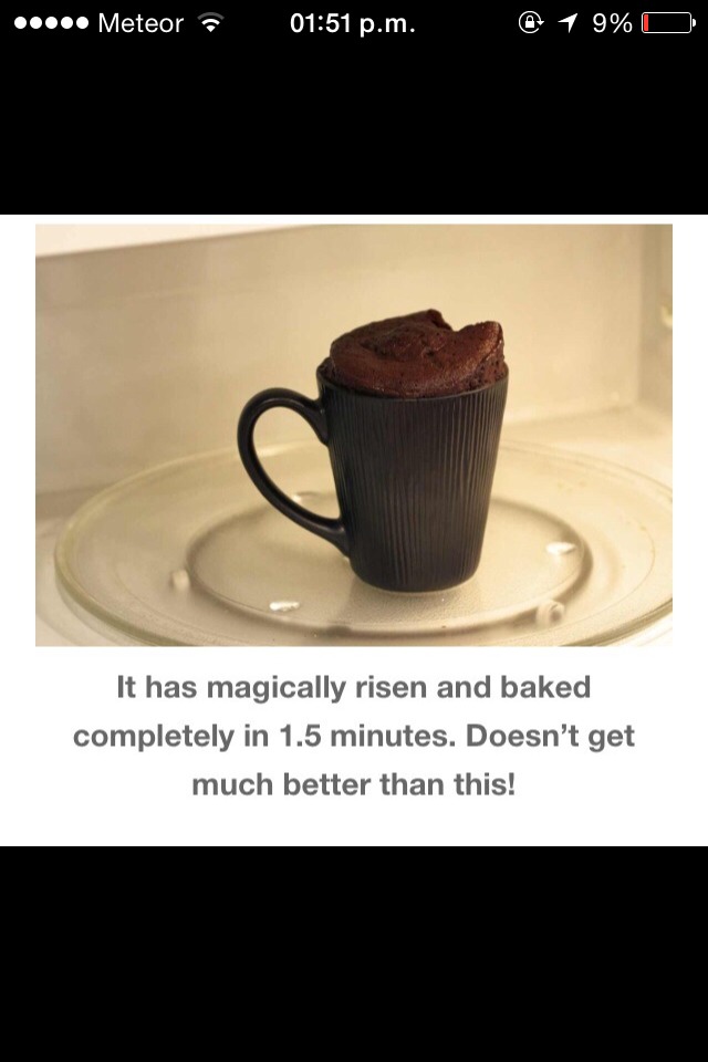 Nutella Brownie In A Mug