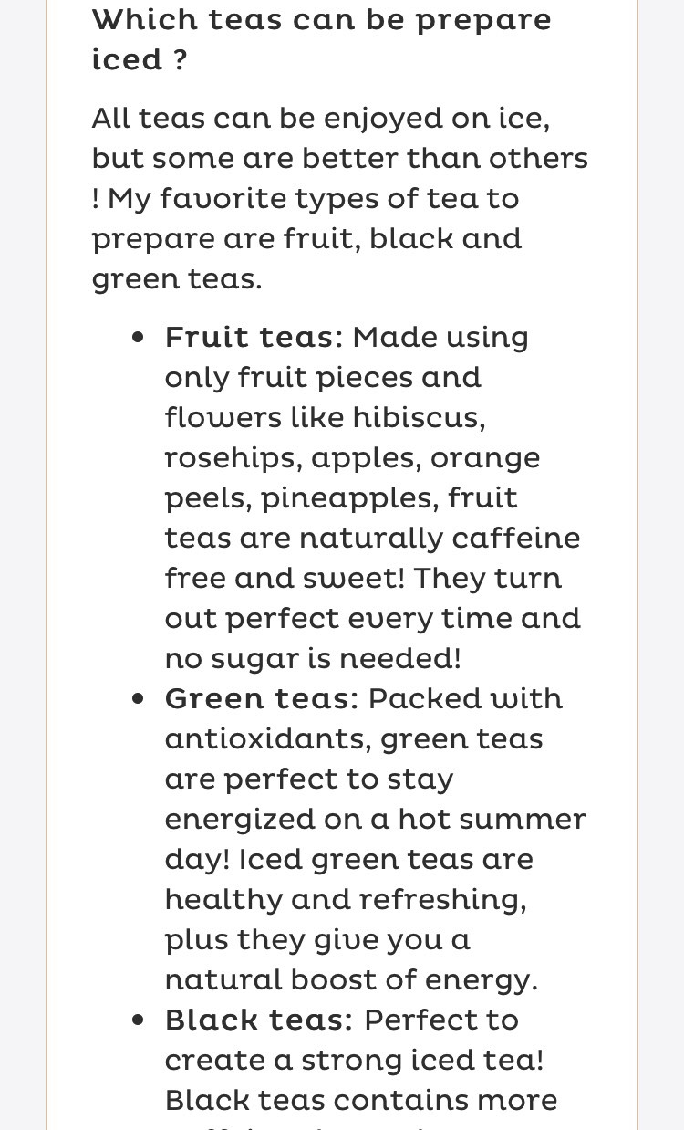 Iced Tea Guide #summervibes