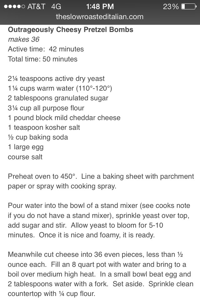 💝Outrageously Cheesy Pretzel Bombs