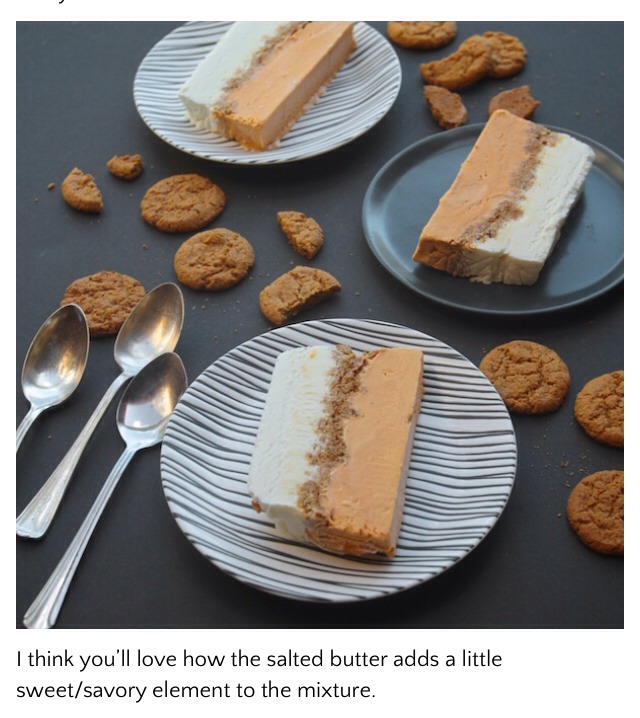 Pumpkin Ginger snap Ice cream