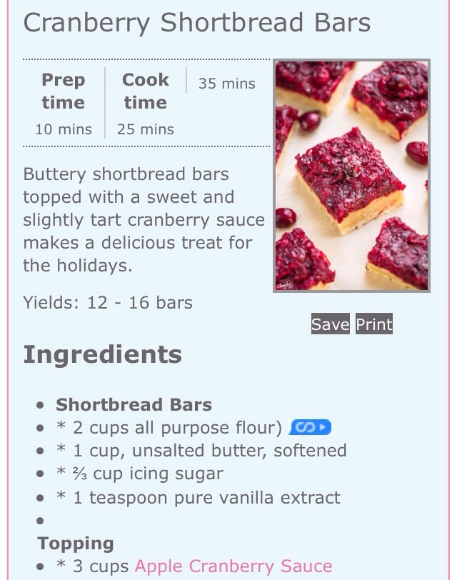 Leftover Cranberry Sauce? Make Cranberry Shortbread Bars