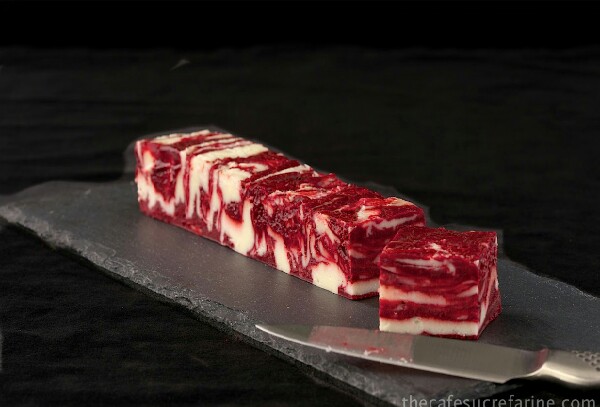 Winter White Red Velvet FUDGE! OMG! 