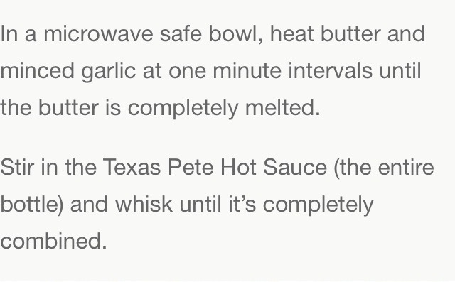 ✨ Delicious Garlic Hot Wings With Texas Pete Sauce✨😋