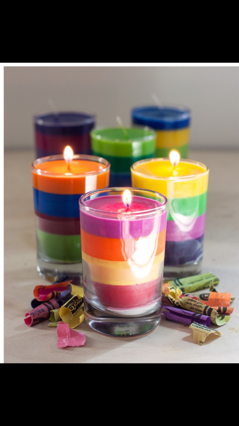 DIY Crayon Candles