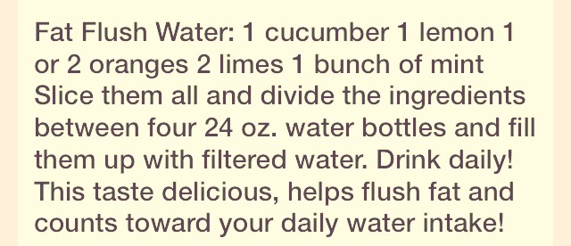 Fat Flush Water 👌