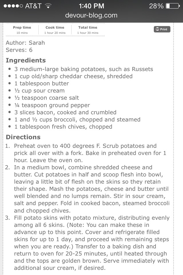 📌Broccoli Bacon Cheddar Stuffed Potatoes

