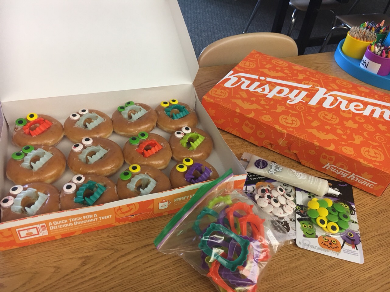 Halloween Vampire/Monster Donuts For Kids
