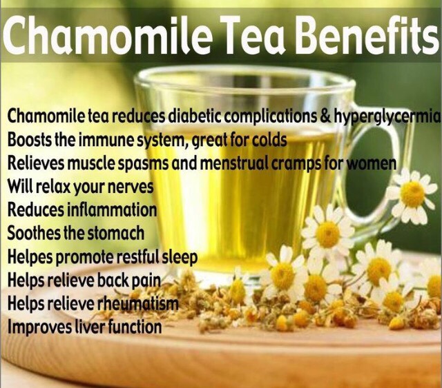 Before you get into your bath, you can also make some tea. Chamomile is great for this because it is calming.