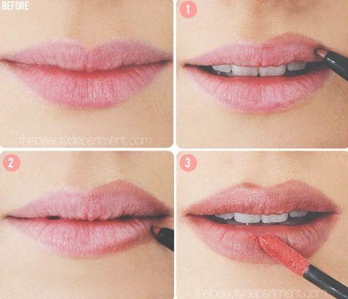 20. The Lip Cheat
As it turns out, we weren’t all blessed with Angelina Jolie’s lush lips. Now, there are a few tricks to making them appear larger (a glossy lip being one), but for a more dramatic effect, don’t be afraid to line your lips just outside of your natural line.