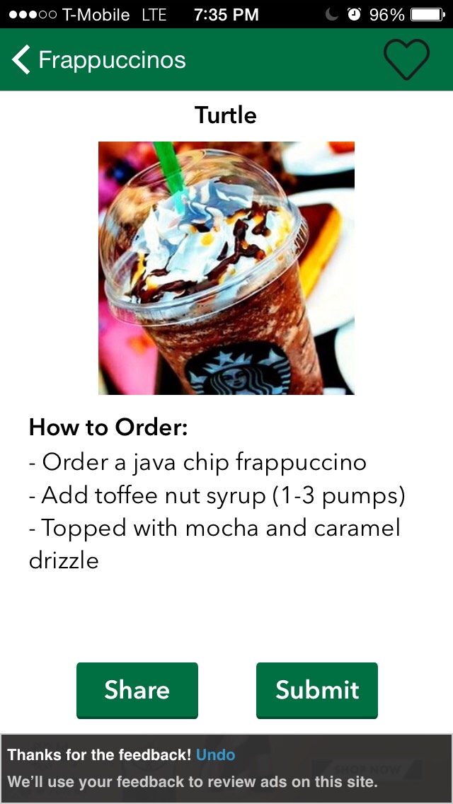 Cold  Secret Starbucks Drinks 