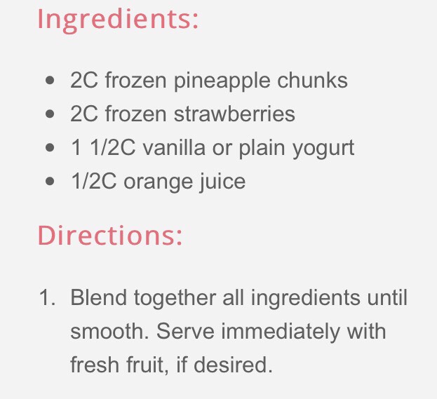 Strawberry Pineapple Smoothie #SpringForward 