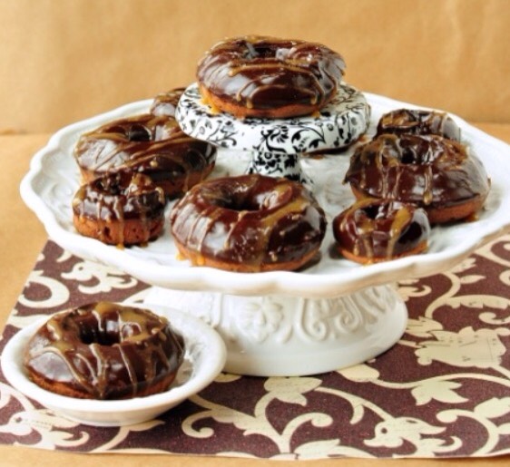 Salted caramel mocha donuts 