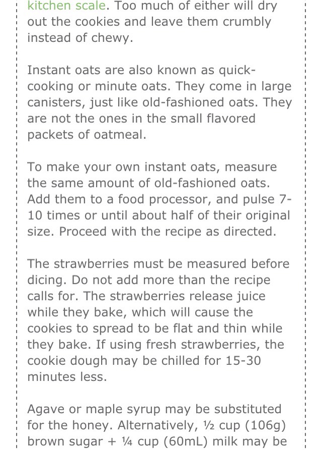 Strawberry Oatmeal Cookies