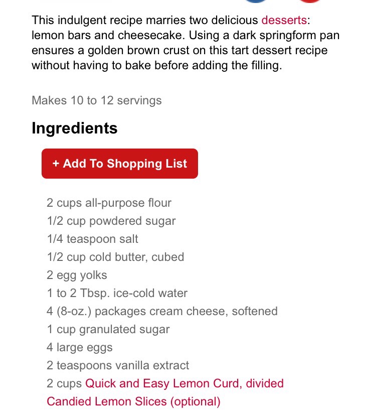Lemon Bar Cheesecake.. Amazing Recipe