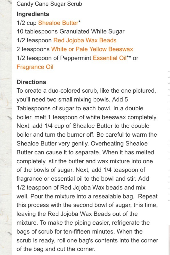 Diy Candy Cane Sugar Scrub