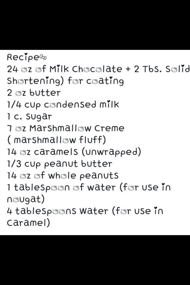 Homemade Snicker Bars! 