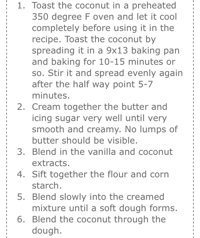 Roasted Coconut Shortbread Cookies 