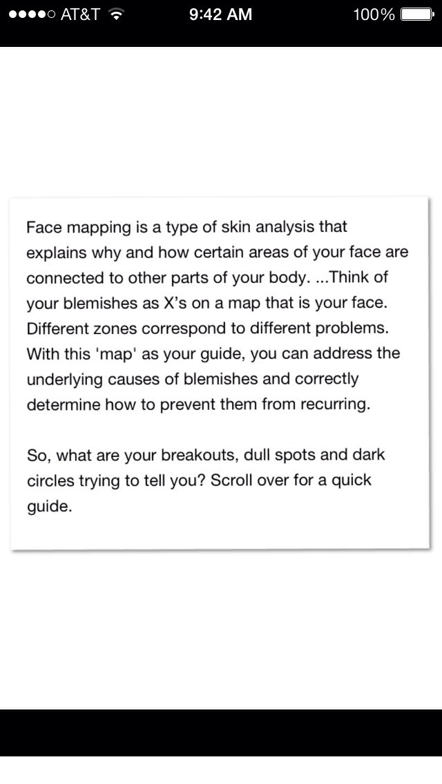 Face Mapping Analysis- What Is Your Skin Telling You
