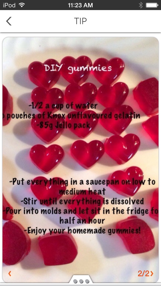 Heart gummies are simple and mess free. Great for kids.
