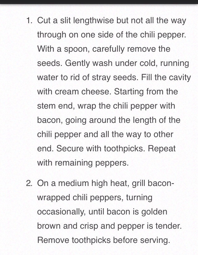 Bacon Wrapped - Cheese Stuffed - Chili Peppers 😋