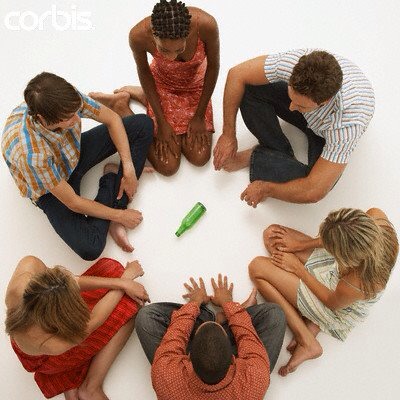Play spin the bottle