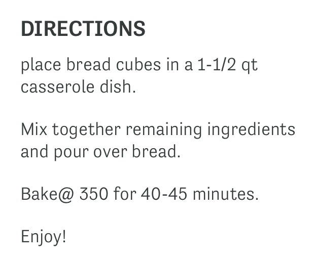 Homemade Bread Pudding Recipe 