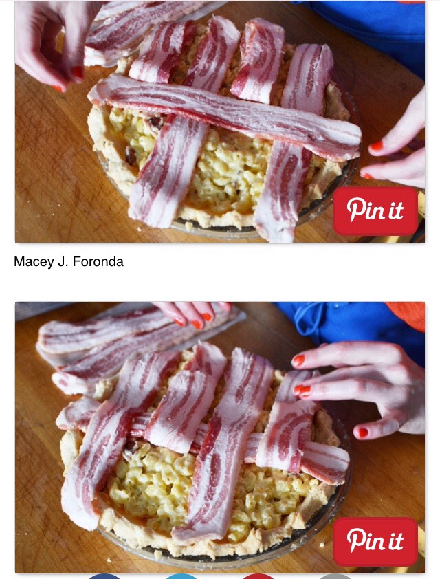 Bacon Mac N Cheese Pie