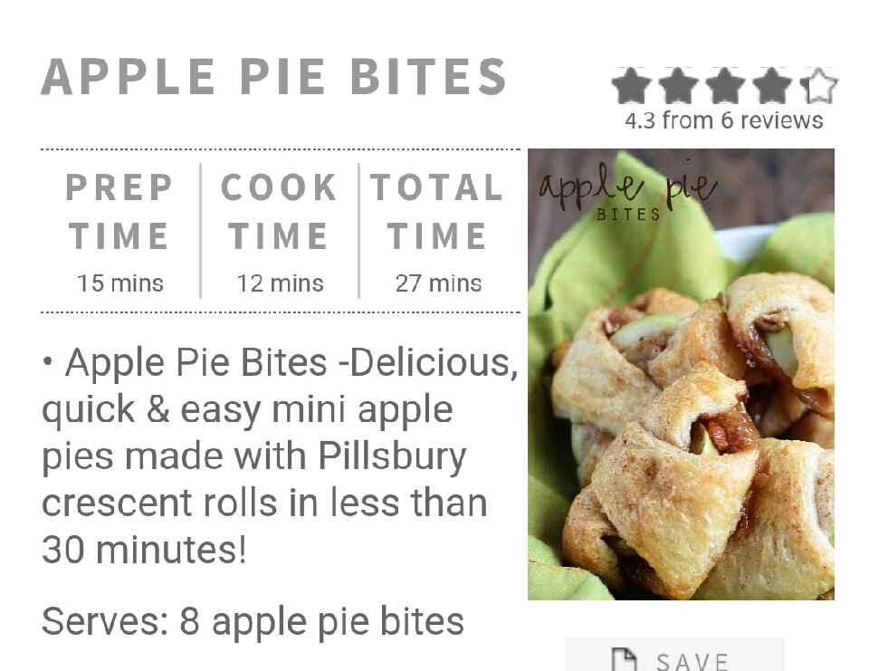 APPLE PIE BITES