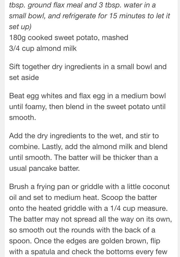 Clean Eating Cinnamon Sweet Potato Pancakes!