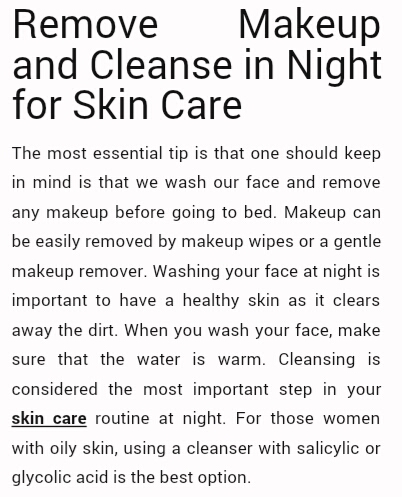💛Night Time Skin Care Routine🌜