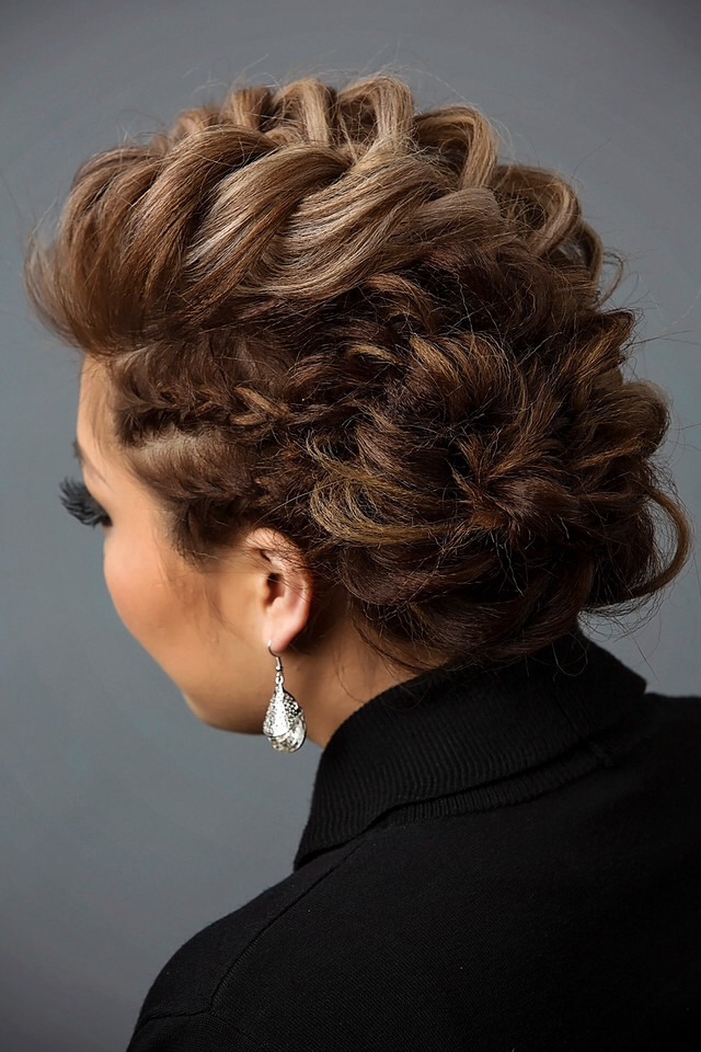 ❤️Day To Night Hairstyle | Mohawk Braid Into Fishtail Bun!❤️