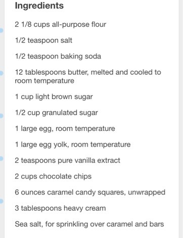 Salted Carmel Chocolate Cookie Bars