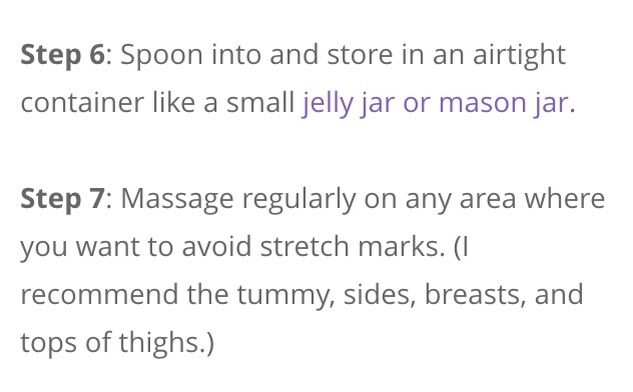 Easy Homemade Stretch Mark Cream