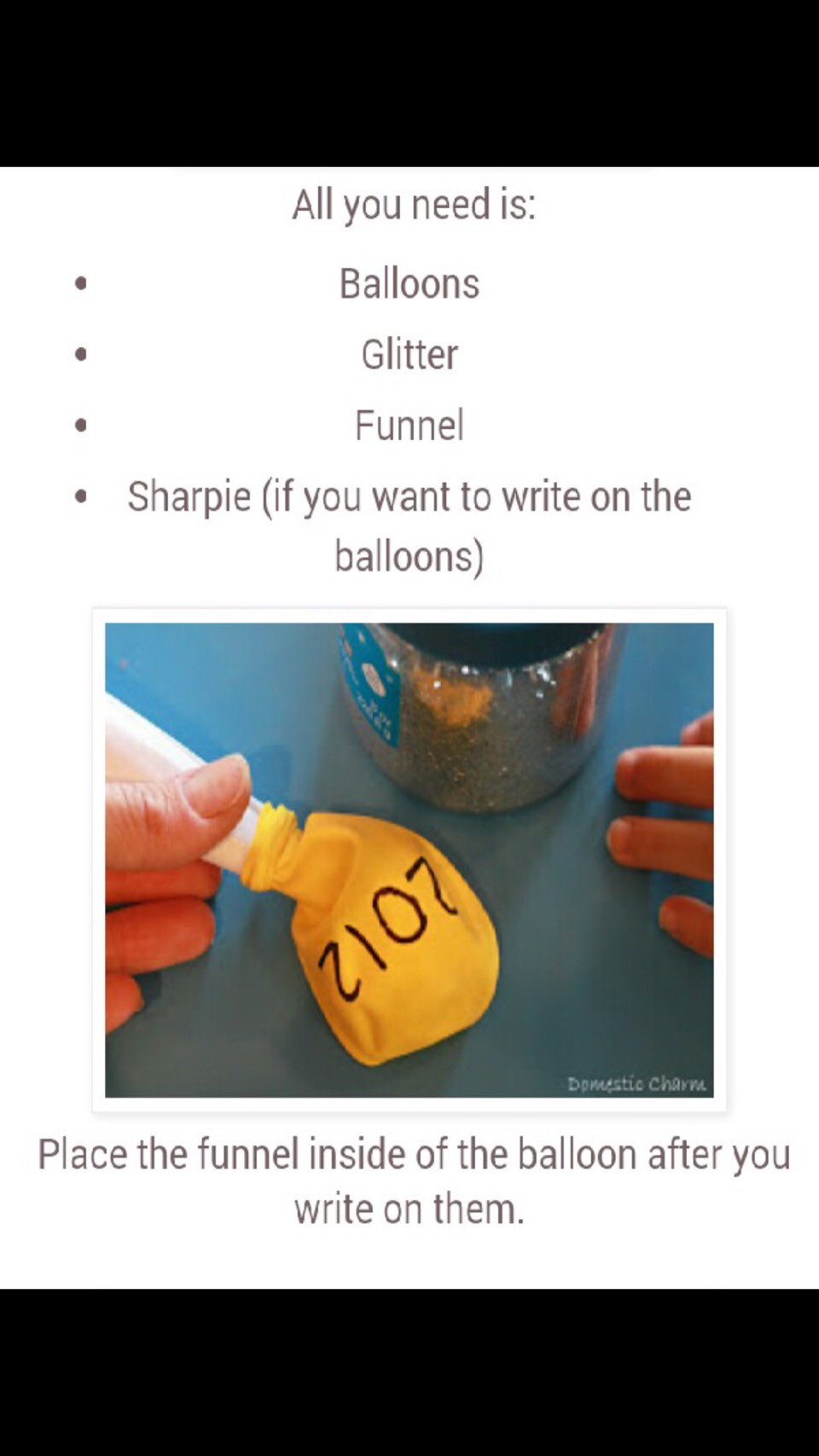 Glitter Balloons