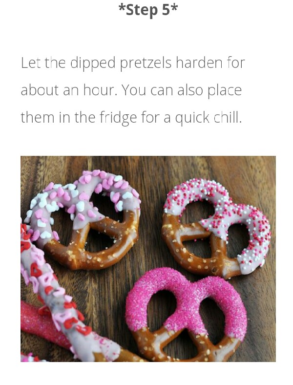 Dipped & Decorated Pretzels for Valentines Day