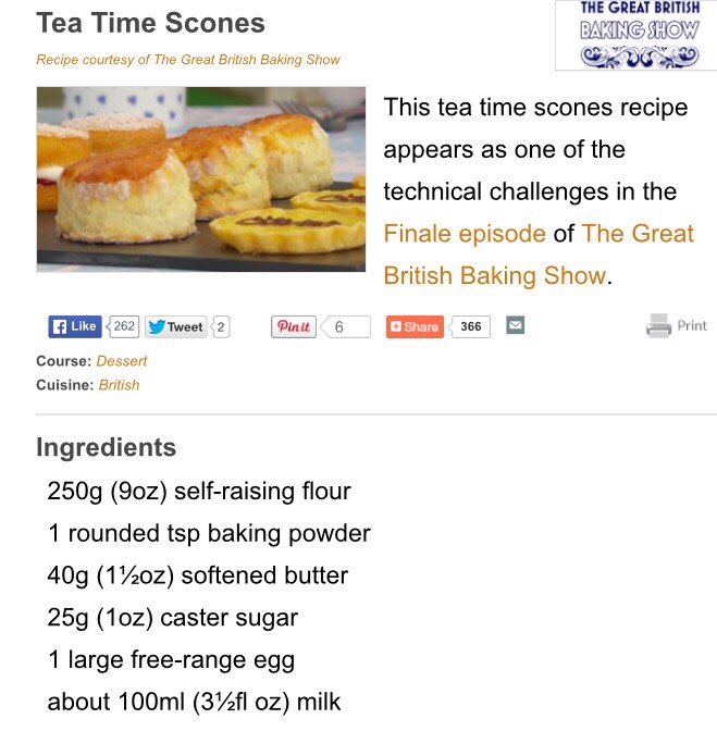 Tea Time Scone Recipe!!