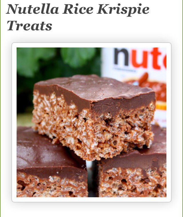 Nutella rice Krispy treat 