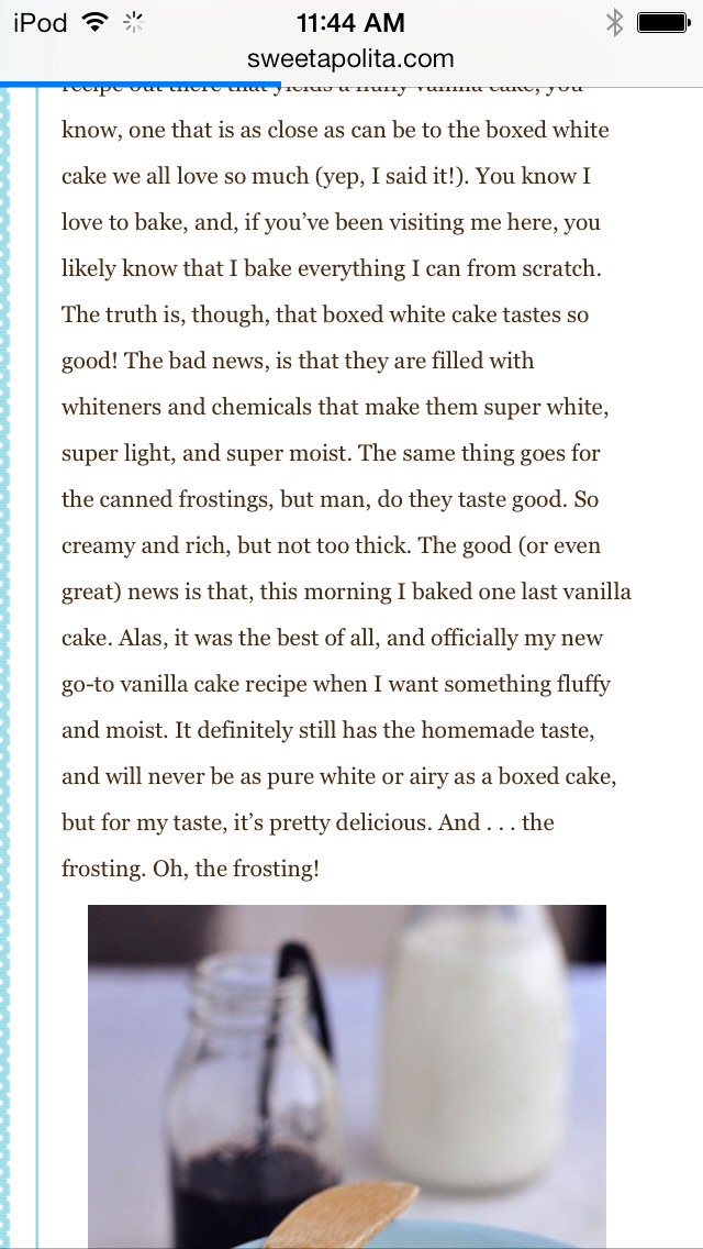 Vanilla Bean Cake
