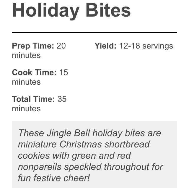 🎁Jingle Bell Holiday Bites!🎁