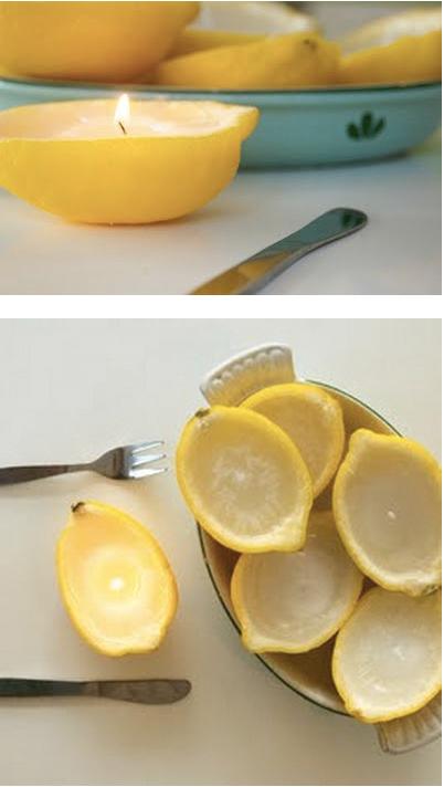 Lemons make great emergency candles.
One pinner says: “This really works with any citrus fruit because the citric acid is flamible[sic].”