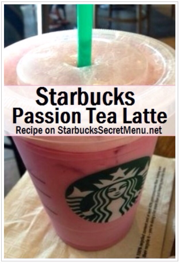 • Iced passion tea
• made with soy tea instead of water
OPTIONAL : for extra sweetness and flavor add vanilla syrup