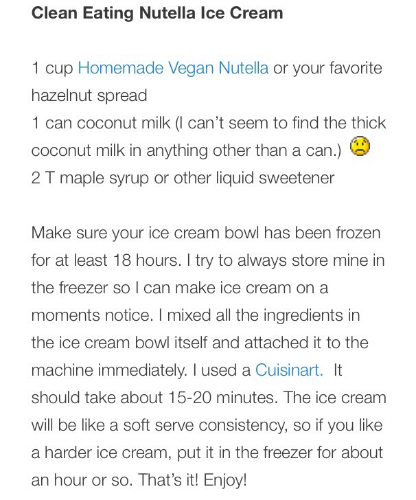 Nutella Ice Cream