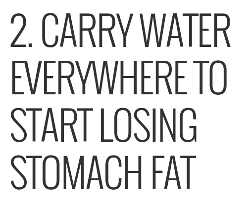 50 Ways To Lose Stomach Fat Fast! Part 1