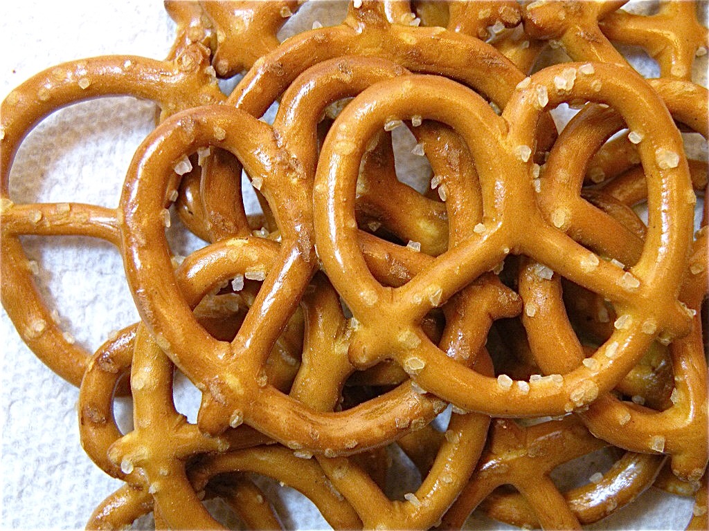 5. Pretzels:  They’re low in fat and low on nutrition. They’re basically empty calories! Though pretzels themselves are not unhealthy, they’re basically all sugar so they’ll make you hungrier and you’ll gain weight as a result of over-eating. They are usually also high in sodium!


