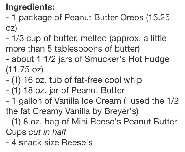 Homemade Reese's Peanut Butter Ice Cream Cake