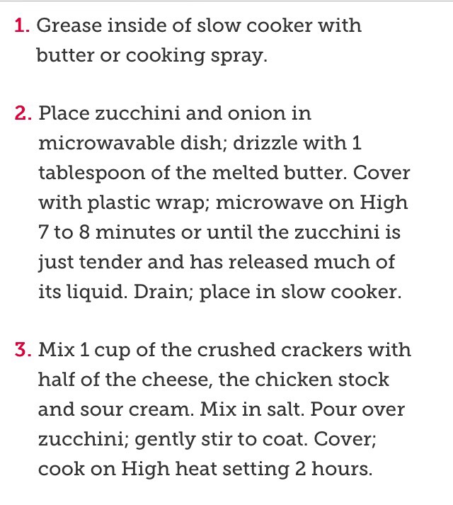 Slow-Cooker Zucchini Casserole