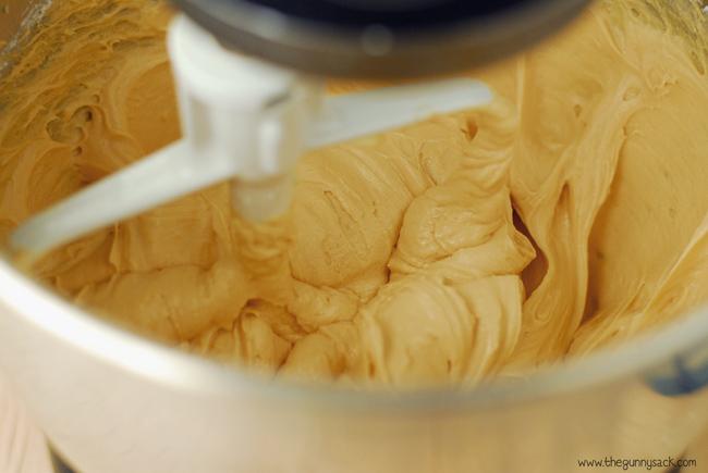 Butterscotch Cream Cheese Frosting:
8 oz cream cheese, room temperature
1 cup butter, room temperature
2½ cups powdered sugar
½ cup powdered instant butterscotch pudding
2 tsp vanilla
1-2 tbsp milk