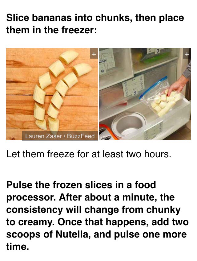 " Easy Two-Ingredient Nutella Soft Serve"