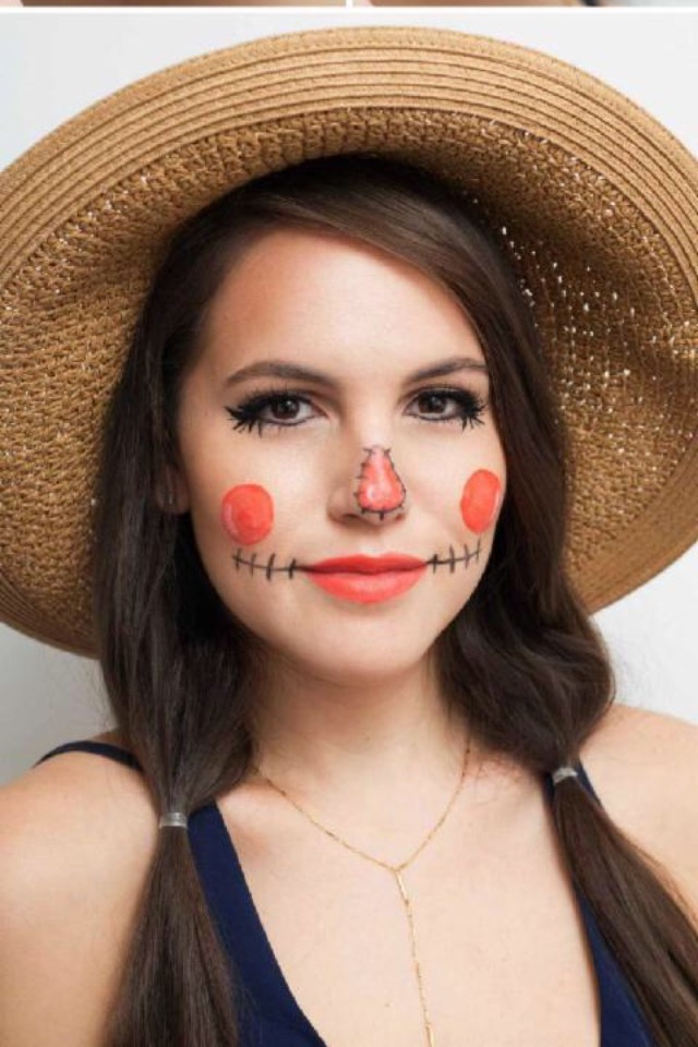 Easy Halloween Costume Makeup! No New Purchases Required!!!π #halloweentip